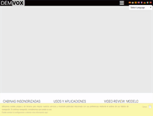 Tablet Screenshot of demvox.com
